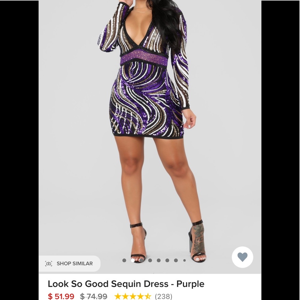 Beautiful purple/black/white/gold evening dress